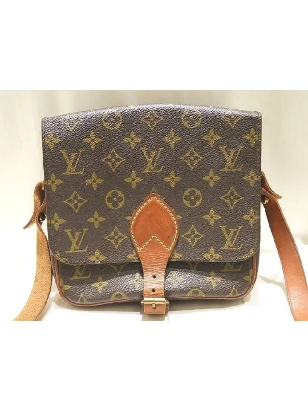 Louis Vuitton Shoulder Bag Cult Ciel Monogram Belt Opening/closing Brown Vintage